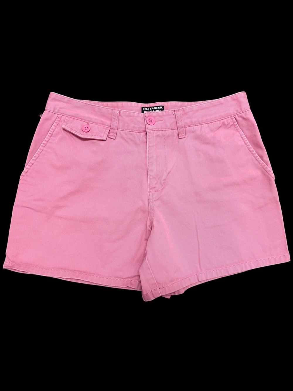 Vintage Polo by Ralph Lauren Boyfried Style Barbie Pink Jean Denim Shorts Size 6